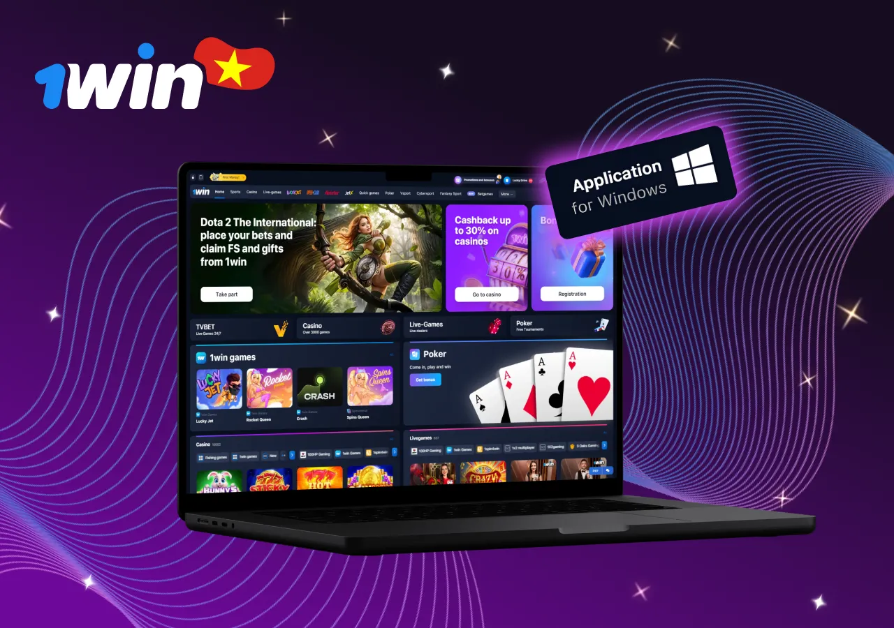 Cách tải 1win trên máy tính