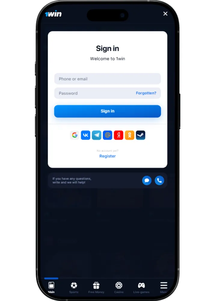 Đăng nhập vào 1win Đăng nhập vào 1win