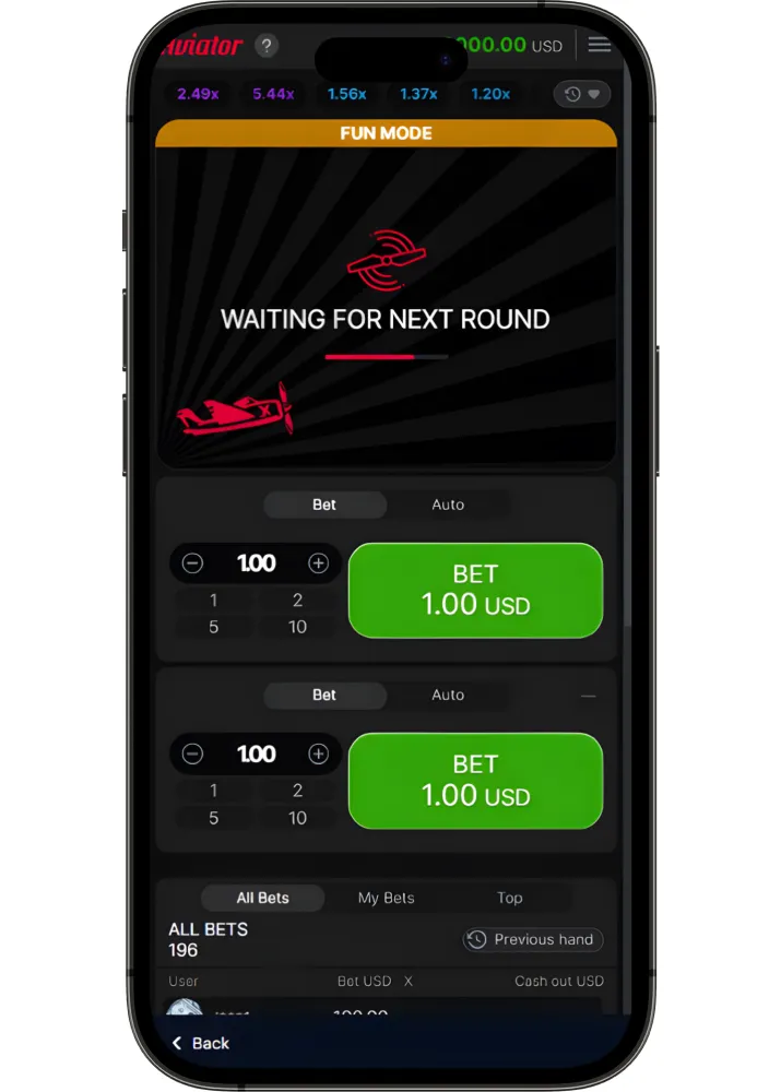 Tính năng chính của game Aviator 1 win